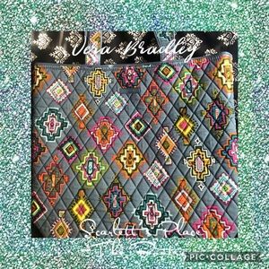 Vera Bradley Gray Aztec Print Quilted Tote Bag